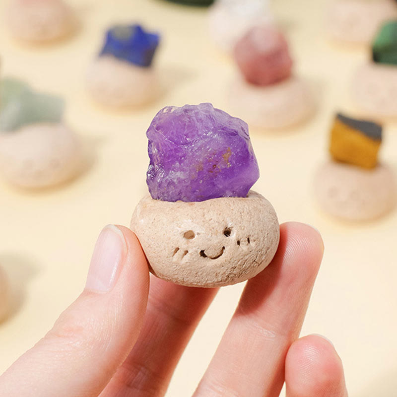 Olivenorma Natural Irregular Crystal Small Bean Decoration