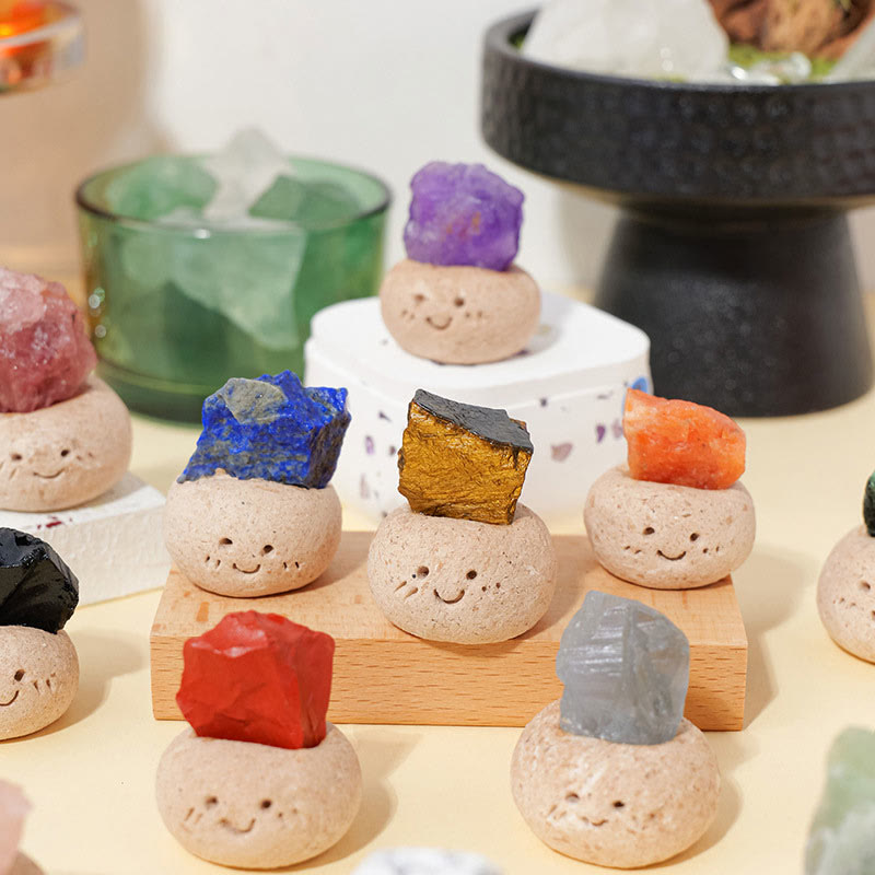 Olivenorma Natural Irregular Crystal Small Bean Decoration
