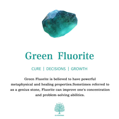 Olivenorma Green Fluorite Moon Star Pendant Earrings
