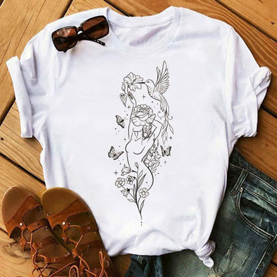 Olivenorma Tree of Life Inspirational Cotton T-Shirts