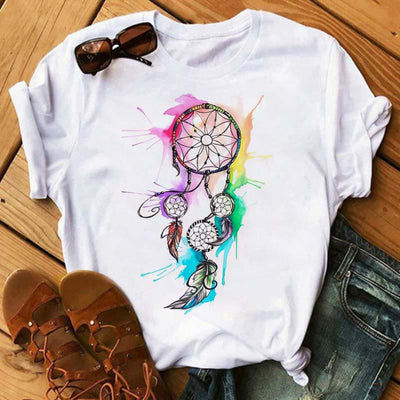 Olivenorma Modal Dreamcatcher Printed T-Shirt