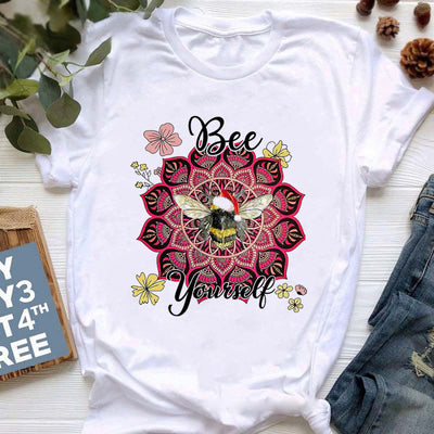 Olivenorma Buddha Yoga Meditation Top Colorful Printed T-Shirt
