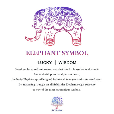 Olivenorma Chenille Colorful Lotus Elephant Printed T-shirt