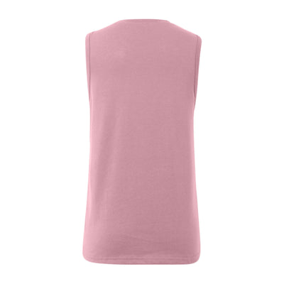 Olivenorma Lotus Printed Sleeveless Large Vest T-Shirt