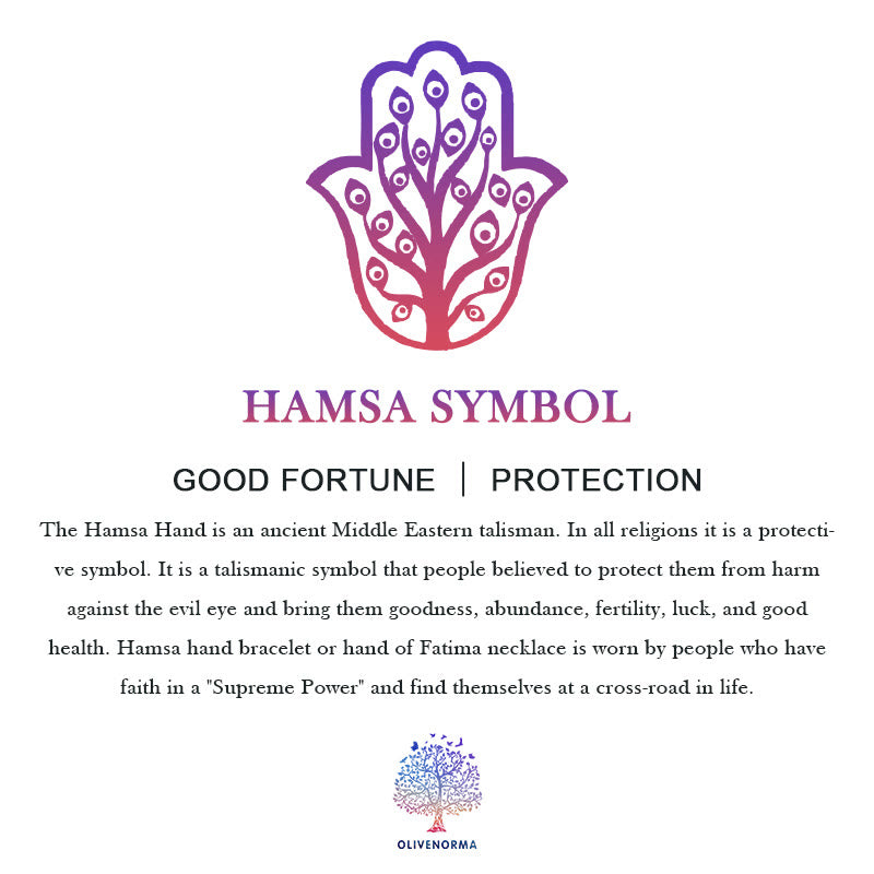 Olivenorma Cotton Hamsa Evil Eye Printed T-Shirt