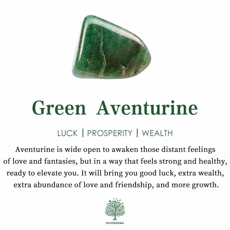 Olivenorma Tiger Eye Green Aventurine Beaded Cross Pendant Bracelet