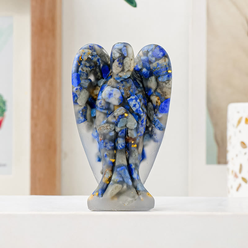 Olivenorma Crystal Epoxy Angel Gemstone Decoration