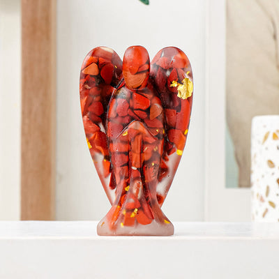 Olivenorma Crystal Epoxy Angel Gemstone Decoration