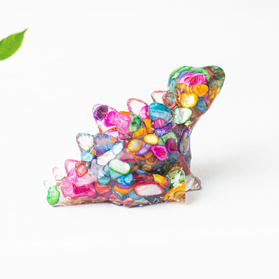 Olivenorma Crystal Epoxy Cute Little Dinosaur Gemstone Decoration