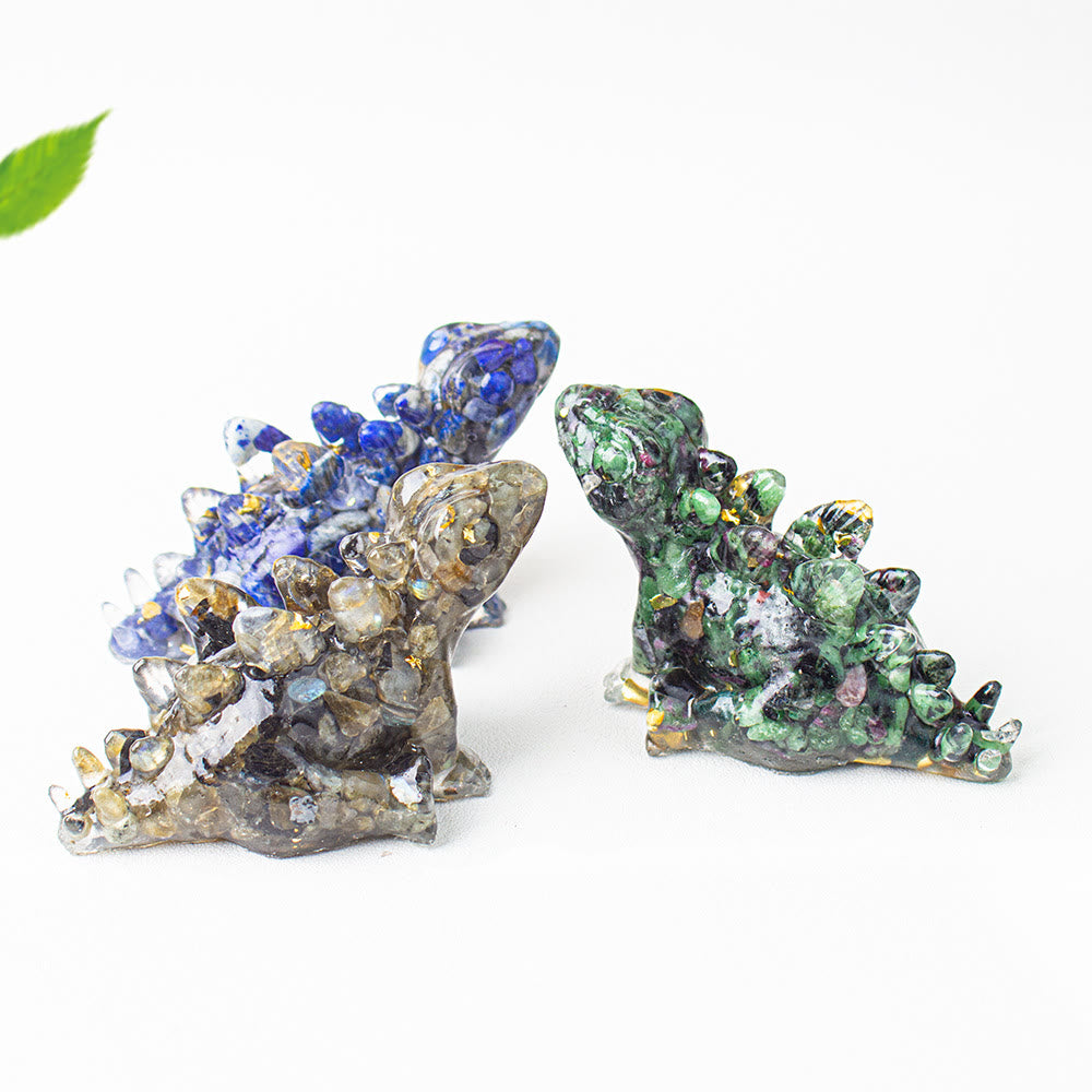 Olivenorma Crystal Epoxy Cute Little Dinosaur Gemstone Decoration