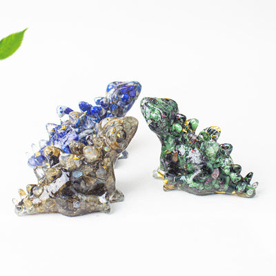 Olivenorma Crystal Epoxy Cute Little Dinosaur Gemstone Decoration