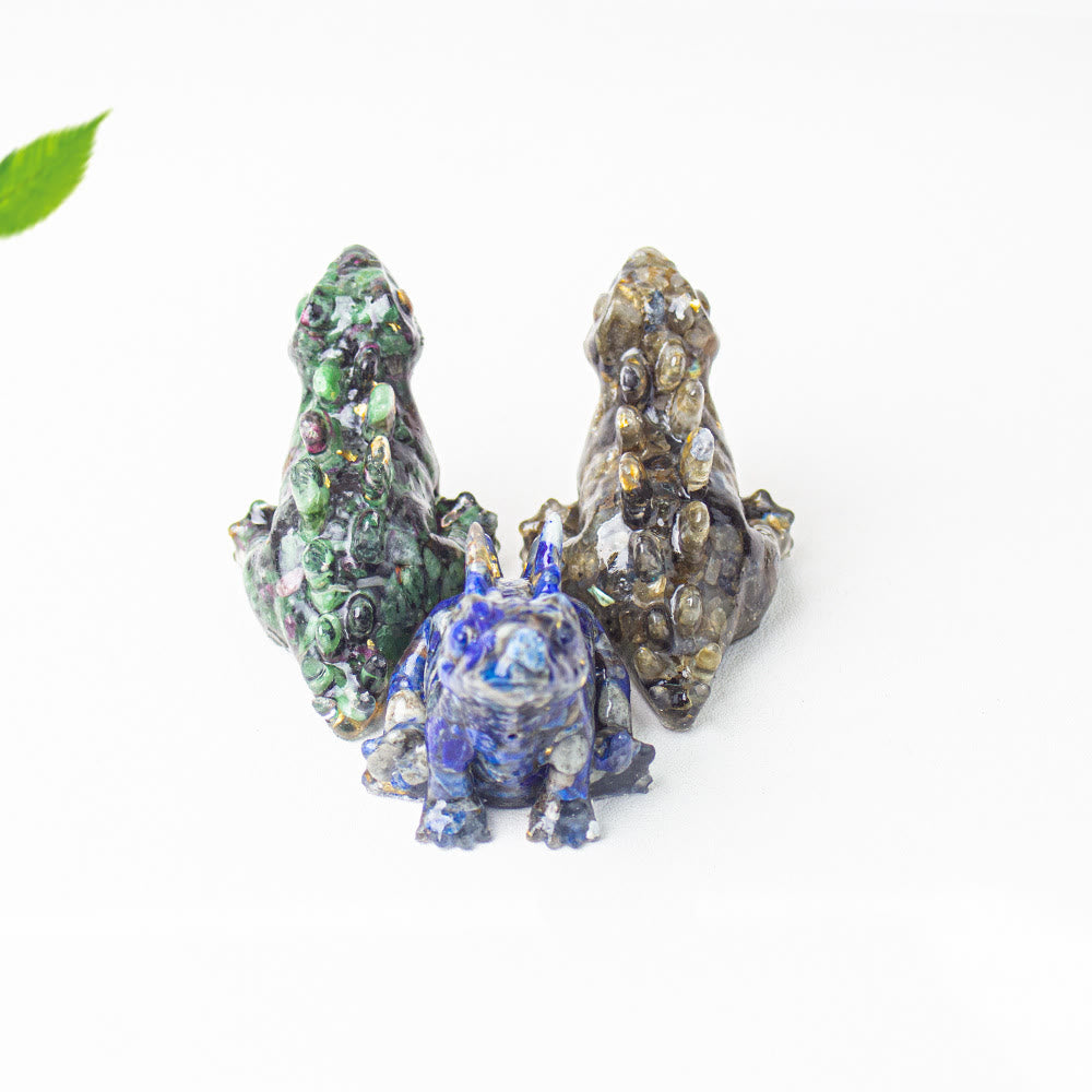 Olivenorma Crystal Epoxy Cute Little Dinosaur Gemstone Decoration