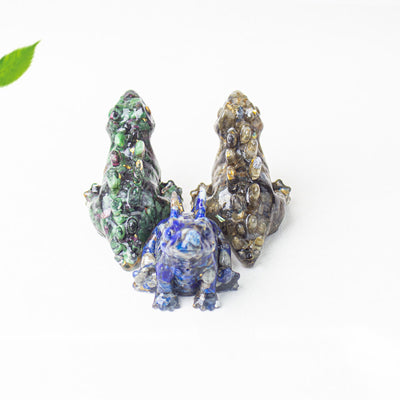Olivenorma Crystal Epoxy Cute Little Dinosaur Gemstone Decoration