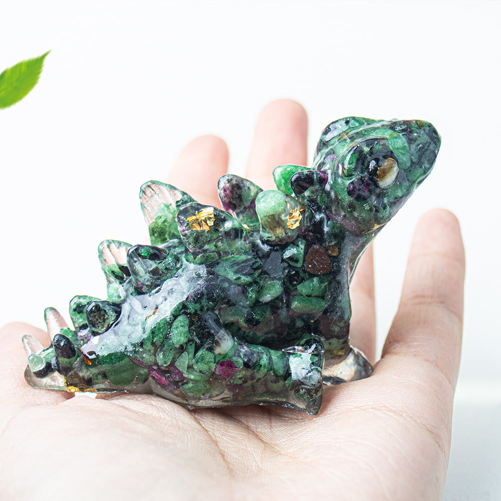 Olivenorma Crystal Epoxy Cute Little Dinosaur Gemstone Decoration