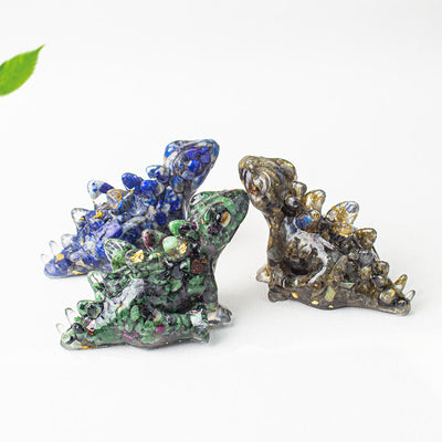 Olivenorma Crystal Epoxy Cute Little Dinosaur Gemstone Decoration