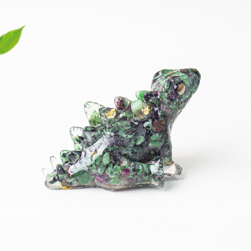 Olivenorma Crystal Epoxy Cute Little Dinosaur Gemstone Decoration