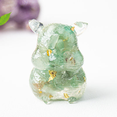 Olivenorma Crystal Epoxy Cute Hamster Gemstone Decoration