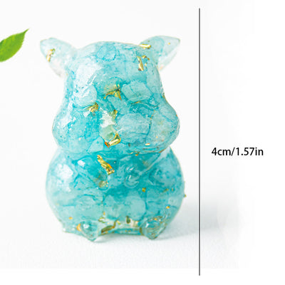 Olivenorma Crystal Epoxy Cute Hamster Gemstone Decoration
