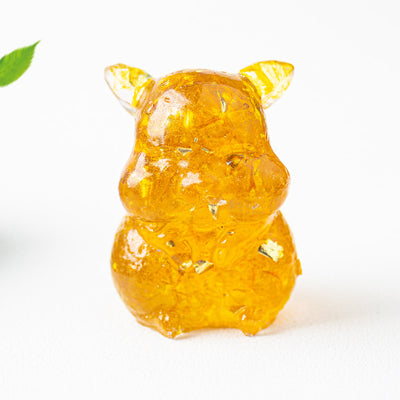 Olivenorma Crystal Epoxy Cute Hamster Gemstone Decoration