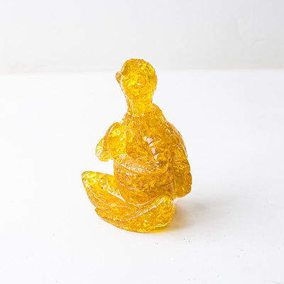 Olivenorma Crystal Epoxy Meditating Turtle Gemstone Decoration