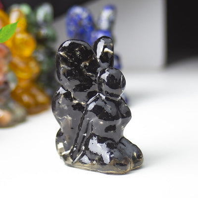 Olivenorma Crystal Epoxy Butterfly Fairy Gemstone Decoration