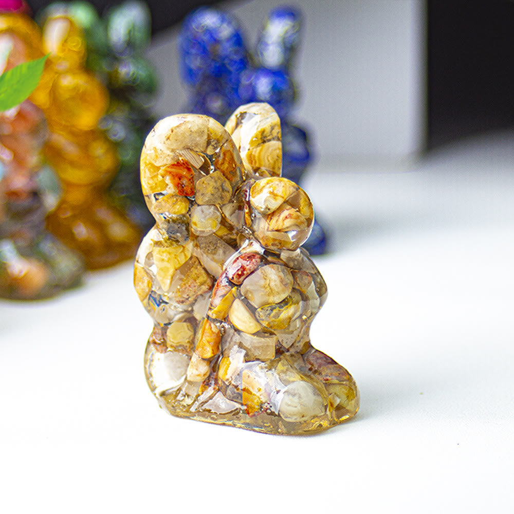 Olivenorma Crystal Epoxy Butterfly Fairy Gemstone Decoration