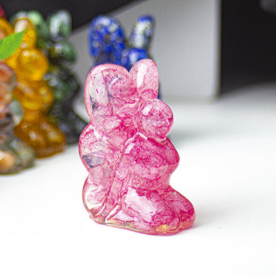 Olivenorma Crystal Epoxy Butterfly Fairy Gemstone Decoration
