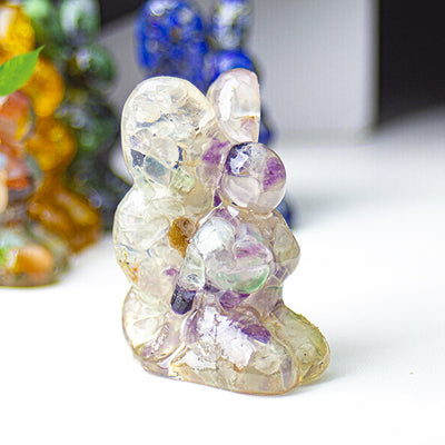Olivenorma Crystal Epoxy Butterfly Fairy Gemstone Decoration