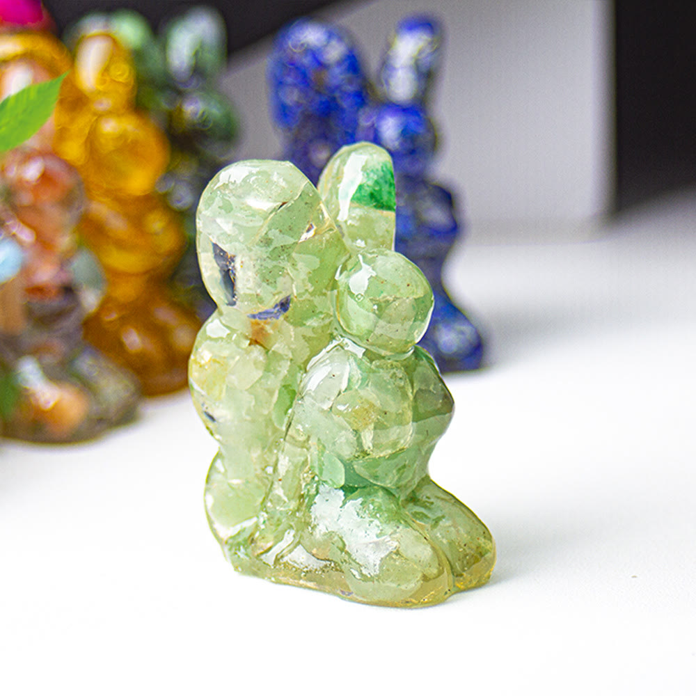 Olivenorma Crystal Epoxy Butterfly Fairy Gemstone Decoration