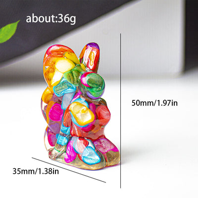 Olivenorma Crystal Epoxy Butterfly Fairy Gemstone Decoration