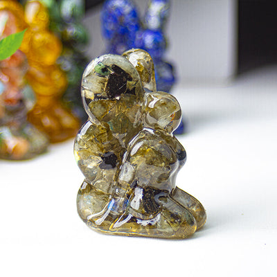 Olivenorma Crystal Epoxy Butterfly Fairy Gemstone Decoration
