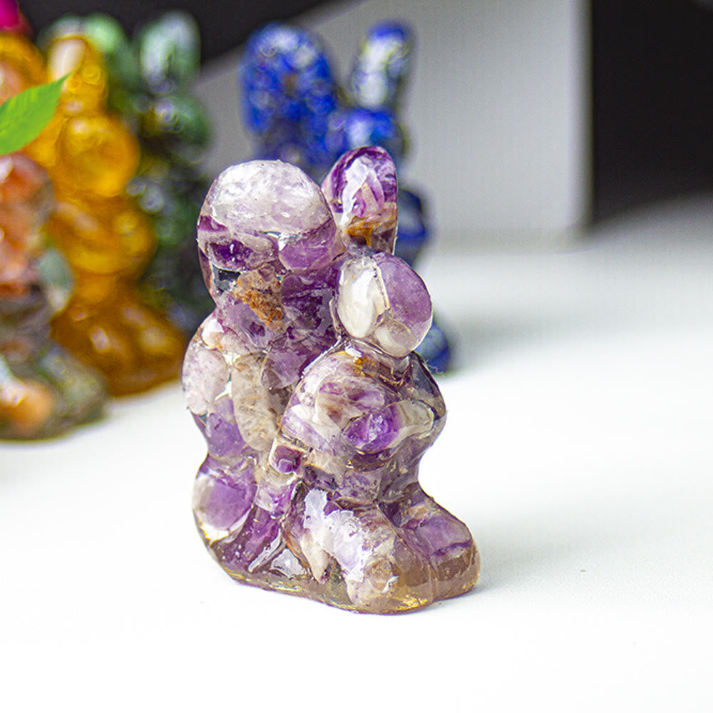 Olivenorma Crystal Epoxy Butterfly Fairy Gemstone Decoration