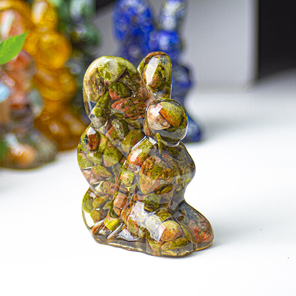 Olivenorma Crystal Epoxy Butterfly Fairy Gemstone Decoration