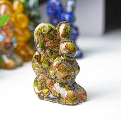 Olivenorma Crystal Epoxy Butterfly Fairy Gemstone Decoration