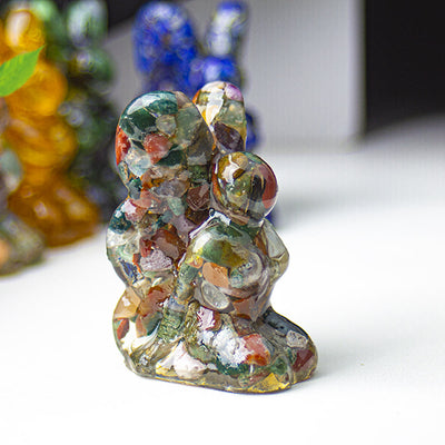 Olivenorma Crystal Epoxy Butterfly Fairy Gemstone Decoration