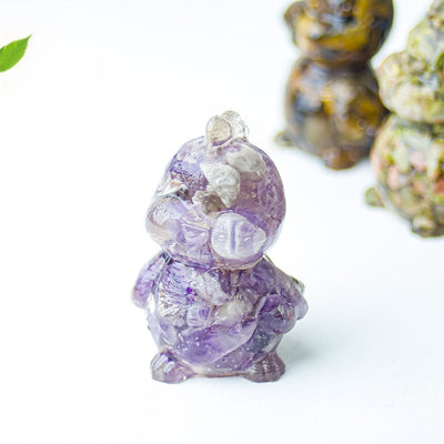 Olivenorma Crystal Epoxy Chick Gemstone Decoration