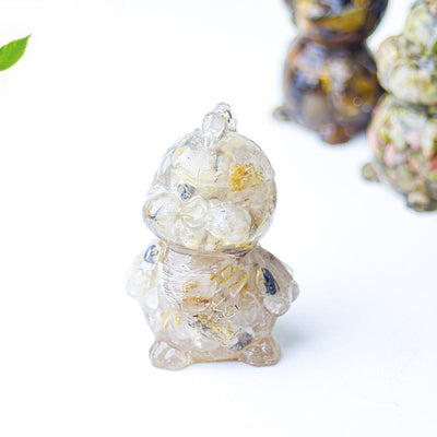 Olivenorma Crystal Epoxy Chick Gemstone Decoration