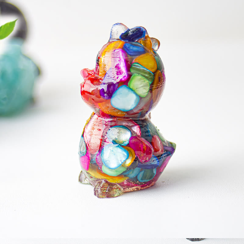 Olivenorma Crystal Epoxy Chick Gemstone Decoration