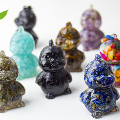 Olivenorma Crystal Epoxy Chick Gemstone Decoration