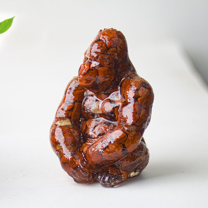 Olivenorma Crystal Epoxy Gorilla Gemstone Decoration
