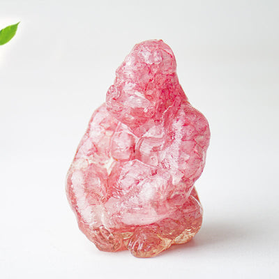 Olivenorma Crystal Epoxy Gorilla Gemstone Decoration
