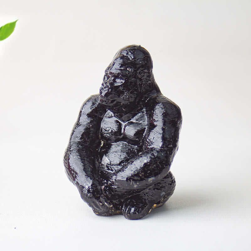 Olivenorma Crystal Epoxy Gorilla Gemstone Decoration