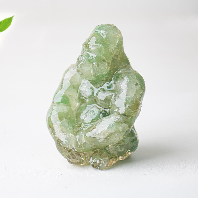 Olivenorma Crystal Epoxy Gorilla Gemstone Decoration