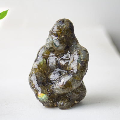 Olivenorma Crystal Epoxy Gorilla Gemstone Decoration