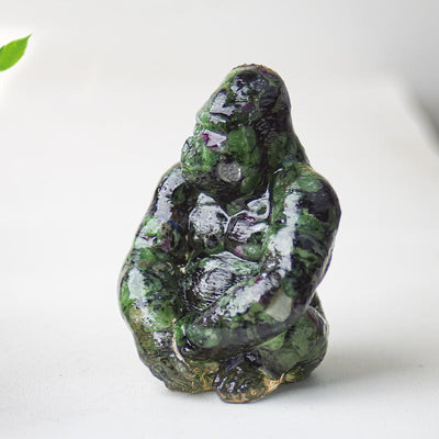 Olivenorma Crystal Epoxy Gorilla Gemstone Decoration