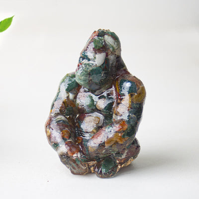 Olivenorma Crystal Epoxy Gorilla Gemstone Decoration