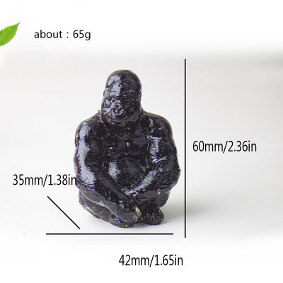 Olivenorma Crystal Epoxy Gorilla Gemstone Decoration