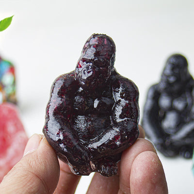 Olivenorma Crystal Epoxy Gorilla Gemstone Decoration
