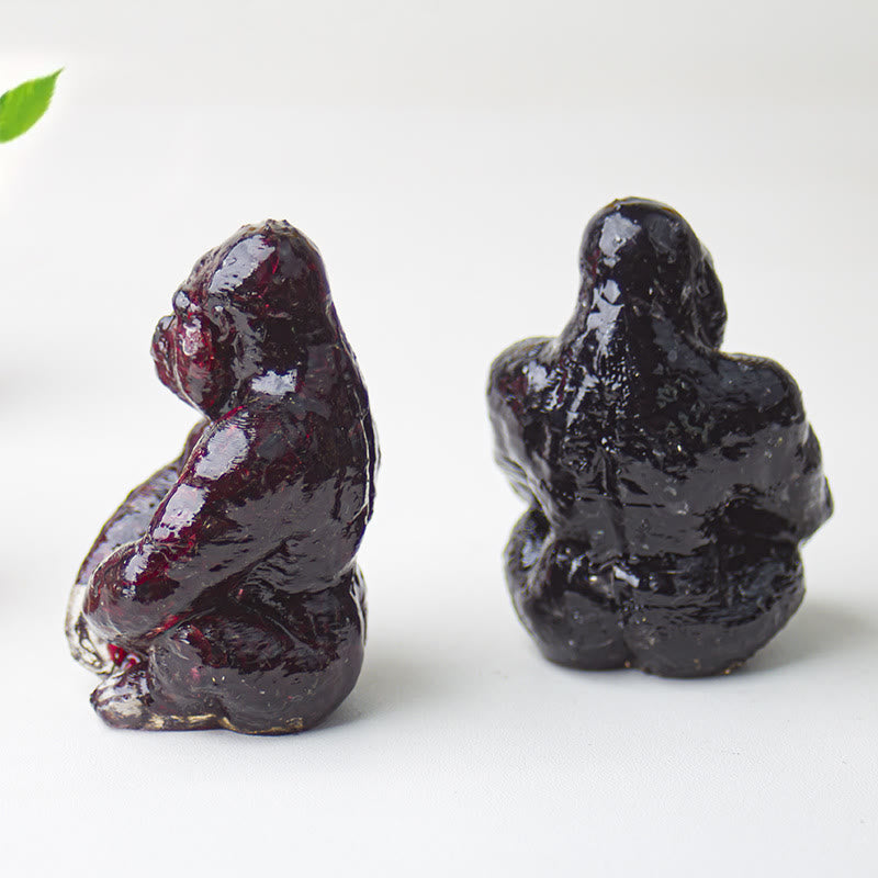 Olivenorma Crystal Epoxy Gorilla Gemstone Decoration
