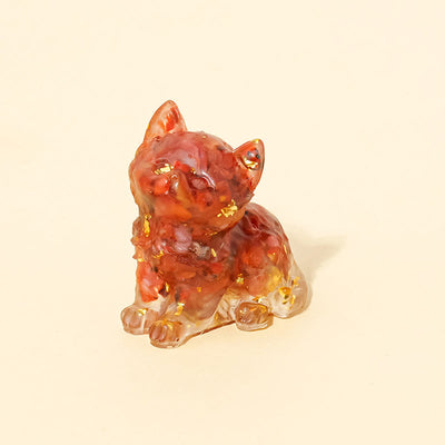 Olivenorma Crystal Epoxy Cute Kitten Gemstone Decoration